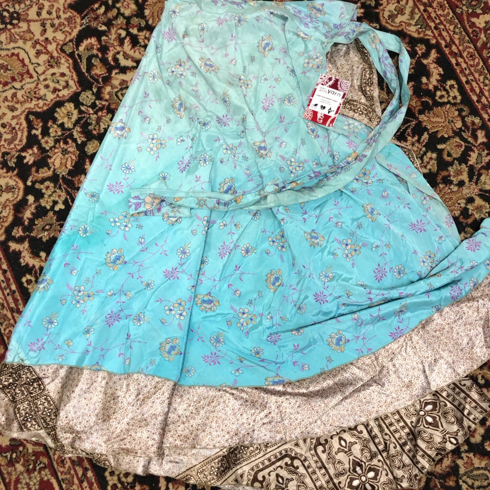 Recycled Sari Wrap Skirt